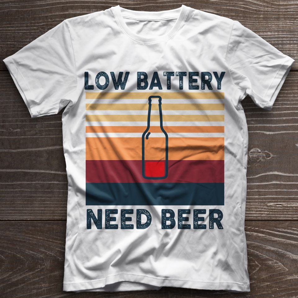 Low Battery Need Beer Standard Men T-shirt