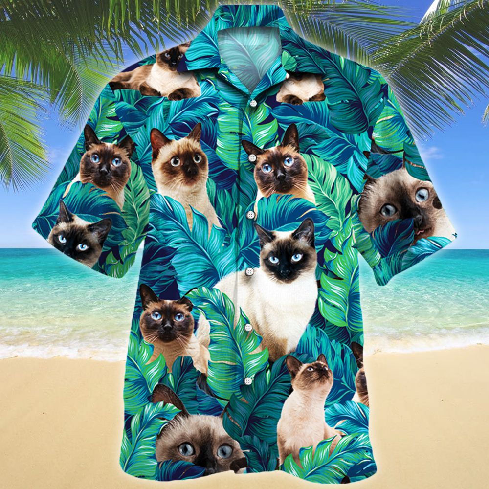 Siamese Cat Lovers Gift Hawaiian Shirt For Aloha Ha56512