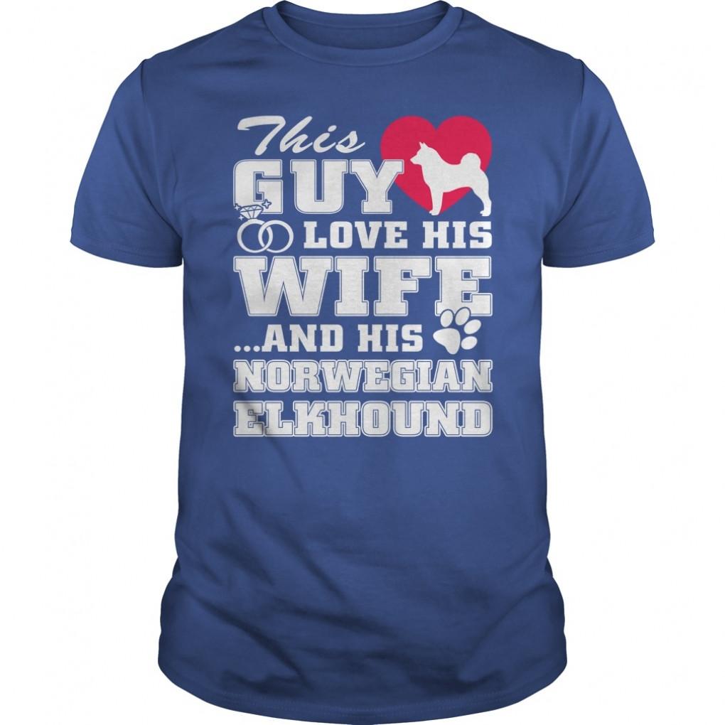 Norwegian Elkhound Cute Shirts Guys Tee 870226132