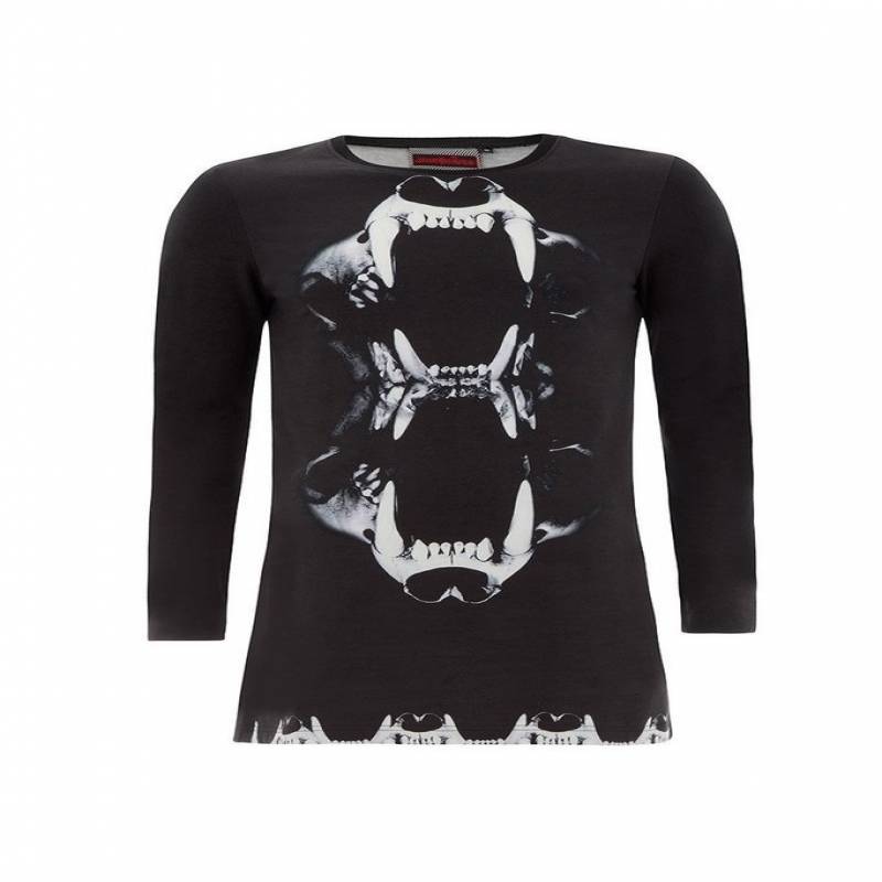 Unisex Tiger Skull Long Sleeve Sweatshirt