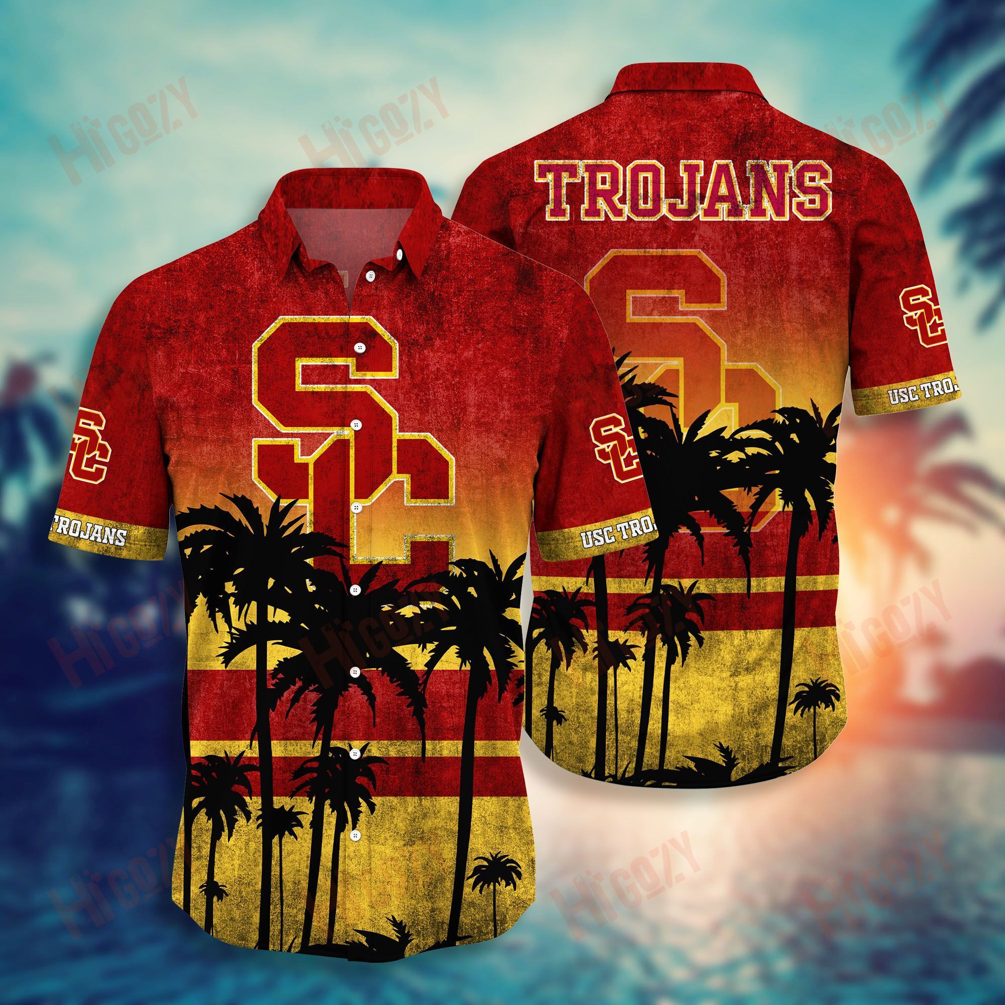 Usc Trojans Hawaiian Shirt Short Style Hot Trending Summer Ha78523