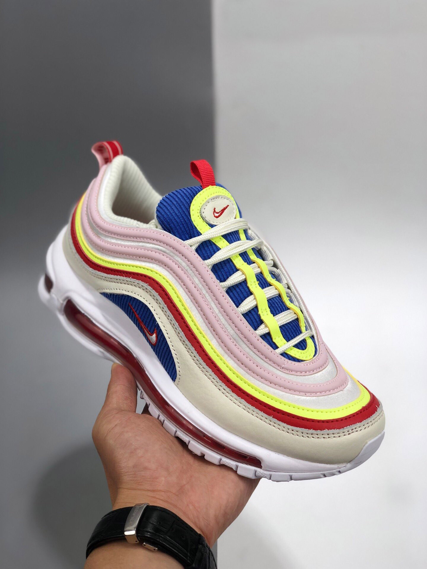 Nike Air Max 97 Corduroy SailVolt GlowArctic Pink 5339649