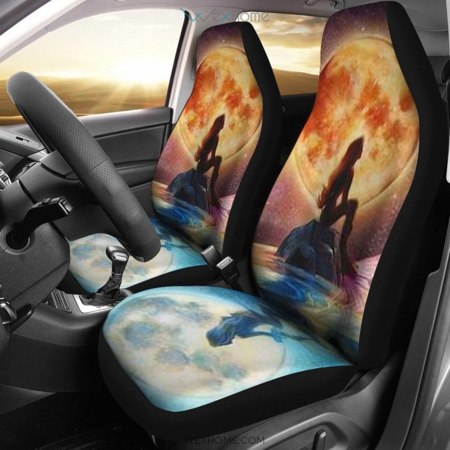 Ariel Moon The Little Mermaid Car Seat Covers Cartoon Best Car Gift 2021