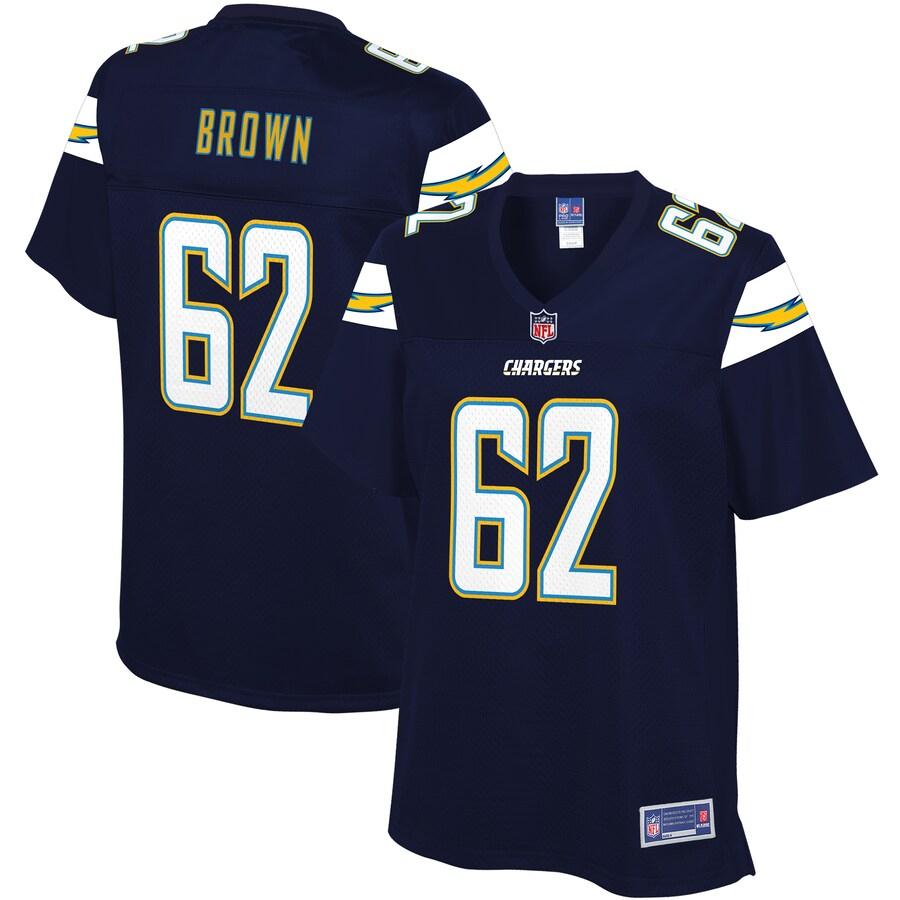 Chris Brown Los Angeles Chargers NFL Pro Line Womens Team Player Jersey – Navy