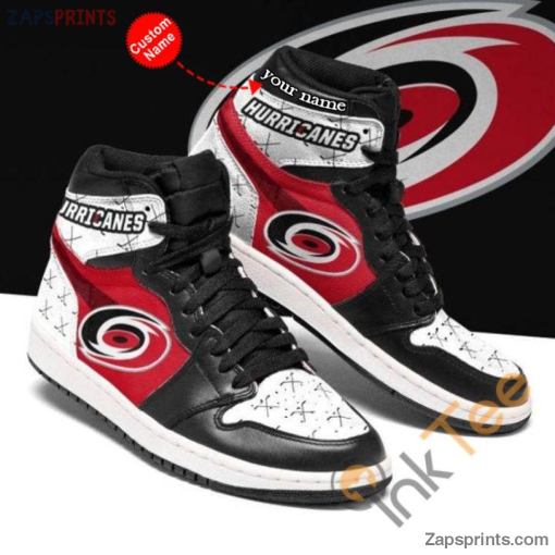 Carolina Hurricanes Ice Hockey Personalized Name Air Jd1 Sneakers Custom Shoes