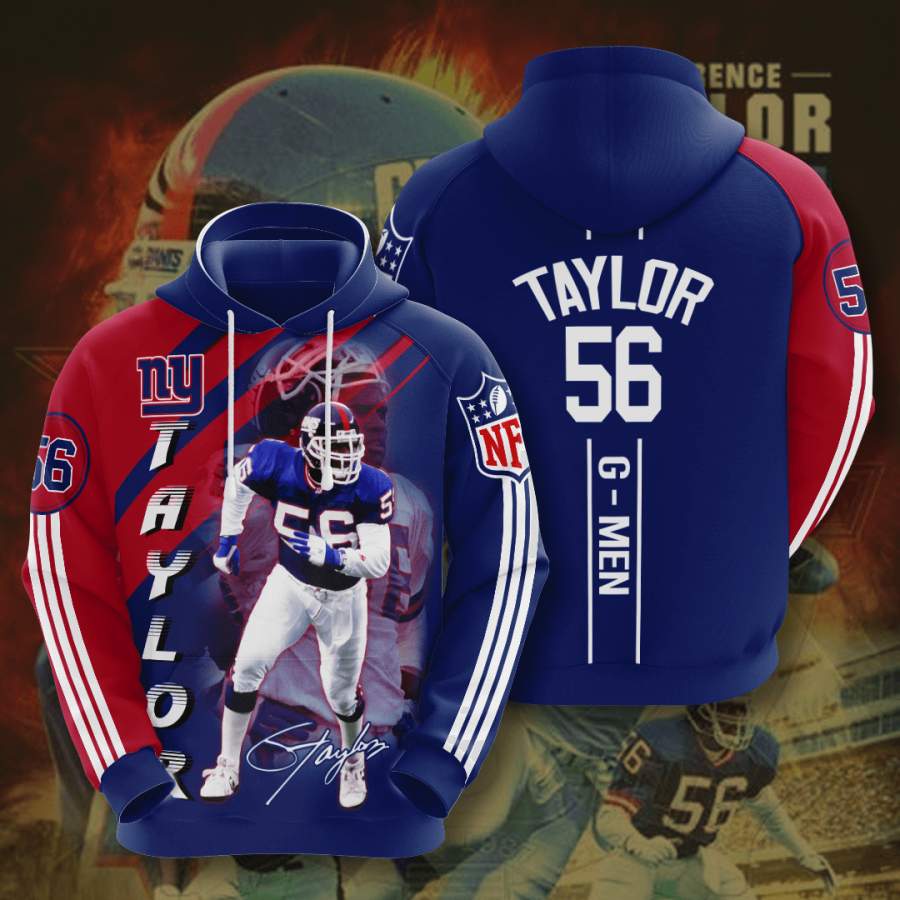 New York Giants Lawrence Taylor Hoodie 3D Style5062 All Over Printed