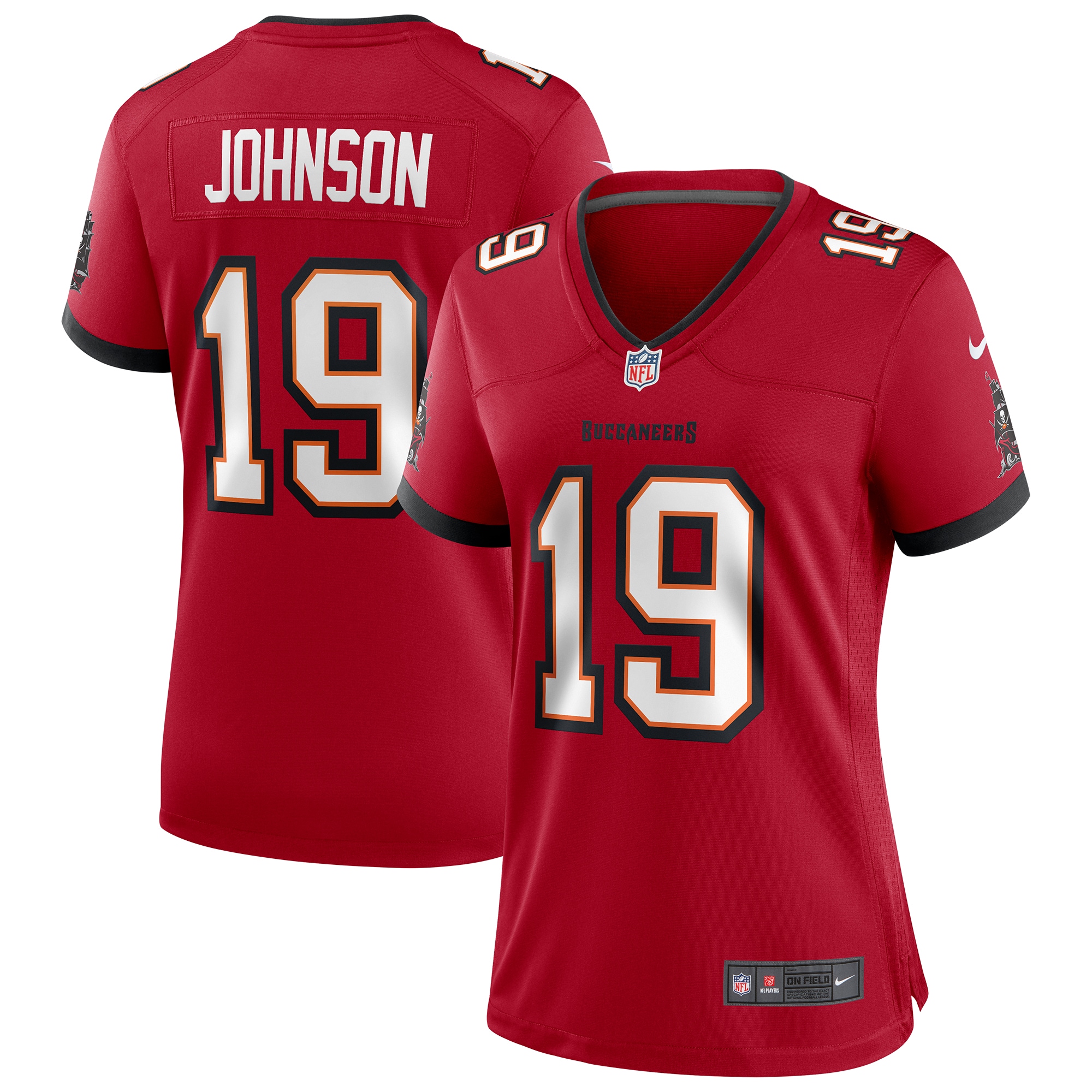 Keyshawn Johnson Tampa Bay Buccaneers Women's Game Retired Player Jersey – Red