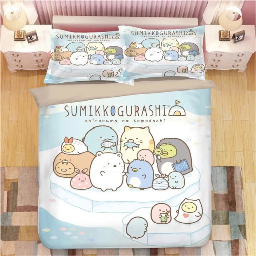 Sumikkogurashi 2 Duvet Cover Pillowcase Home Decor 3D Bedding Set 2872