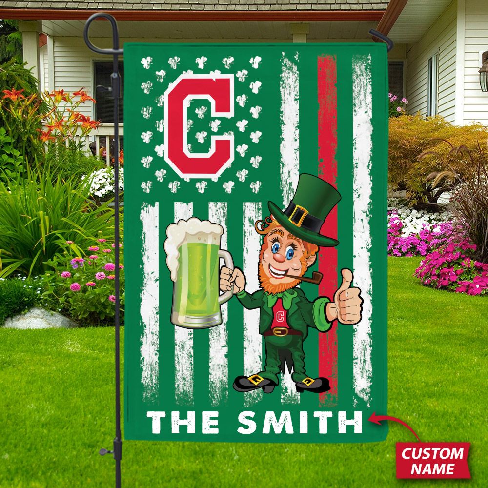 Cleveland Indians Saint Patrick’s Day Custom Name Flag 254 L1MTH1385