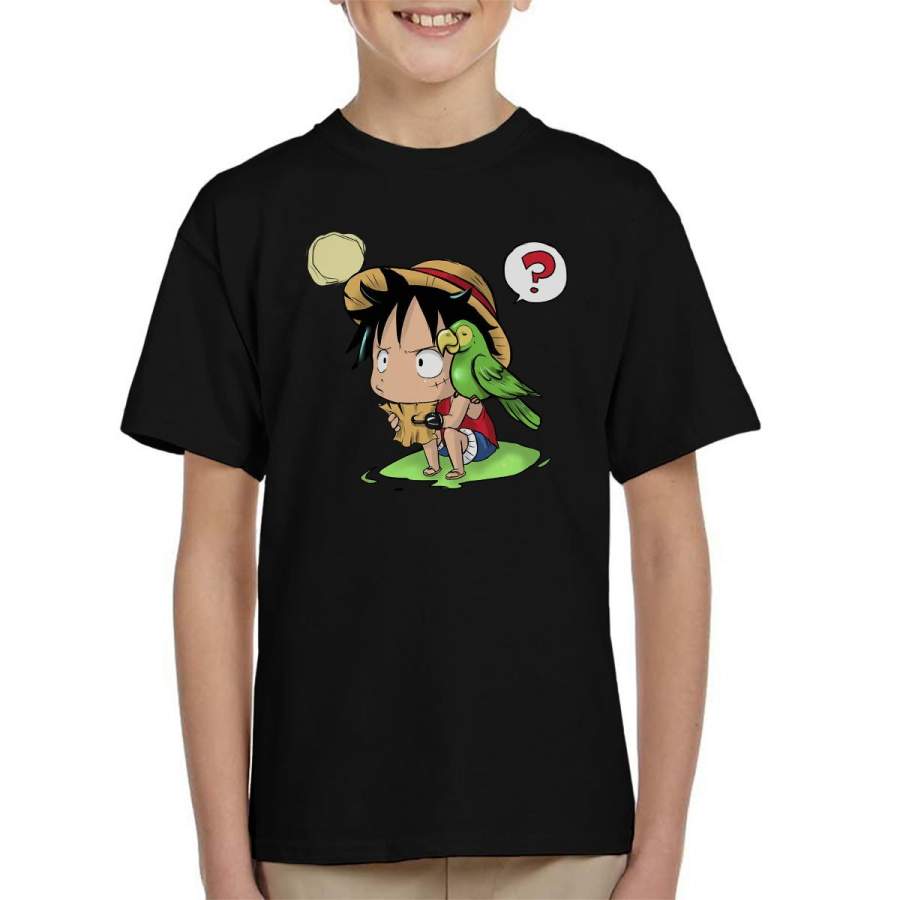 Chibi Monkey D Luffy One Piece Kid’s T-shirt