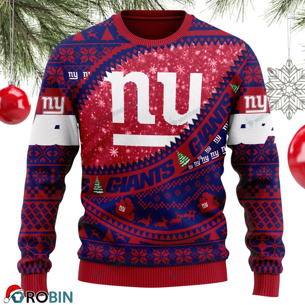 New York Giants Football Gift For Fan Ugly Wool Sweater Christmas Sweatshirt 116Rbsw