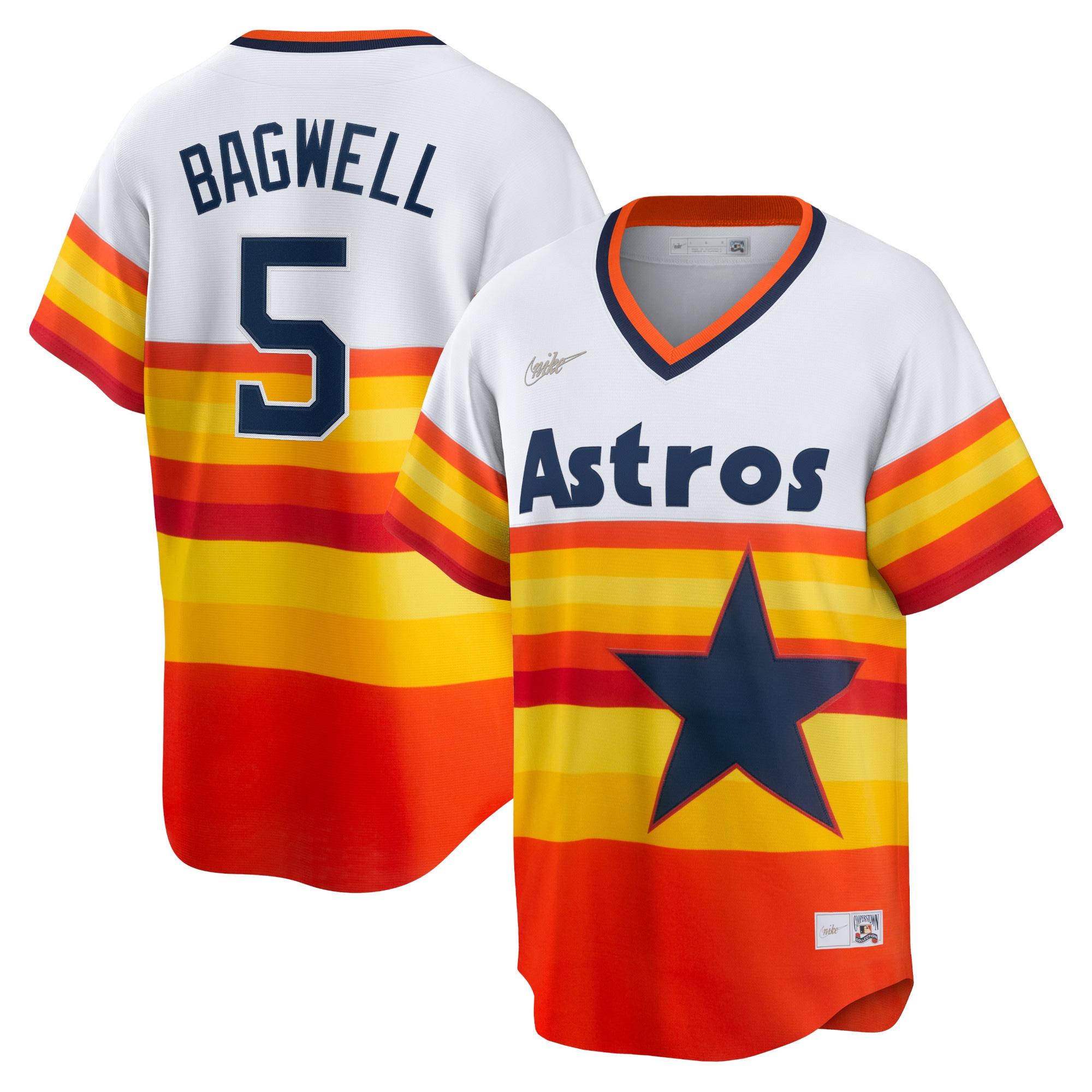 Jeff Bagwell Houston Astros Home Cooperstown Collection Player Jersey – White