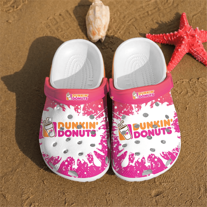 Dunkin Donuts Crocs Crocband Clogs Shoes Comfortable For Men Women