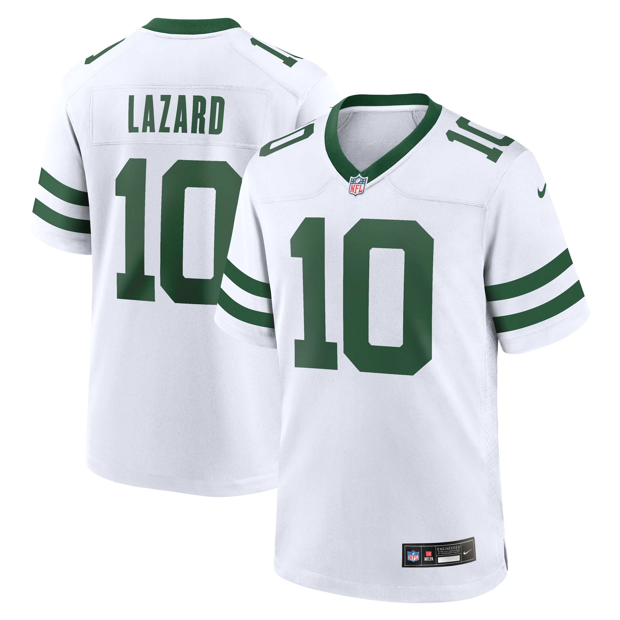 Men’s New York Jets Allen Lazard White Legacy Player Game Jersey