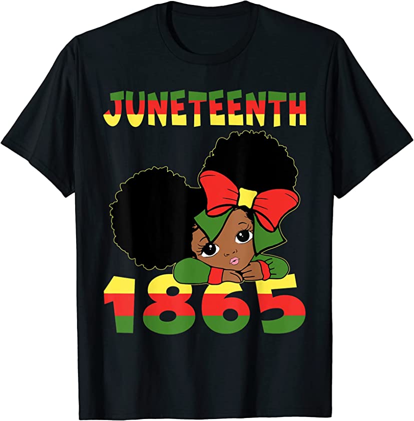 Black Melanin Girl Juneteenth Black History Kids Toddler T-Shirt