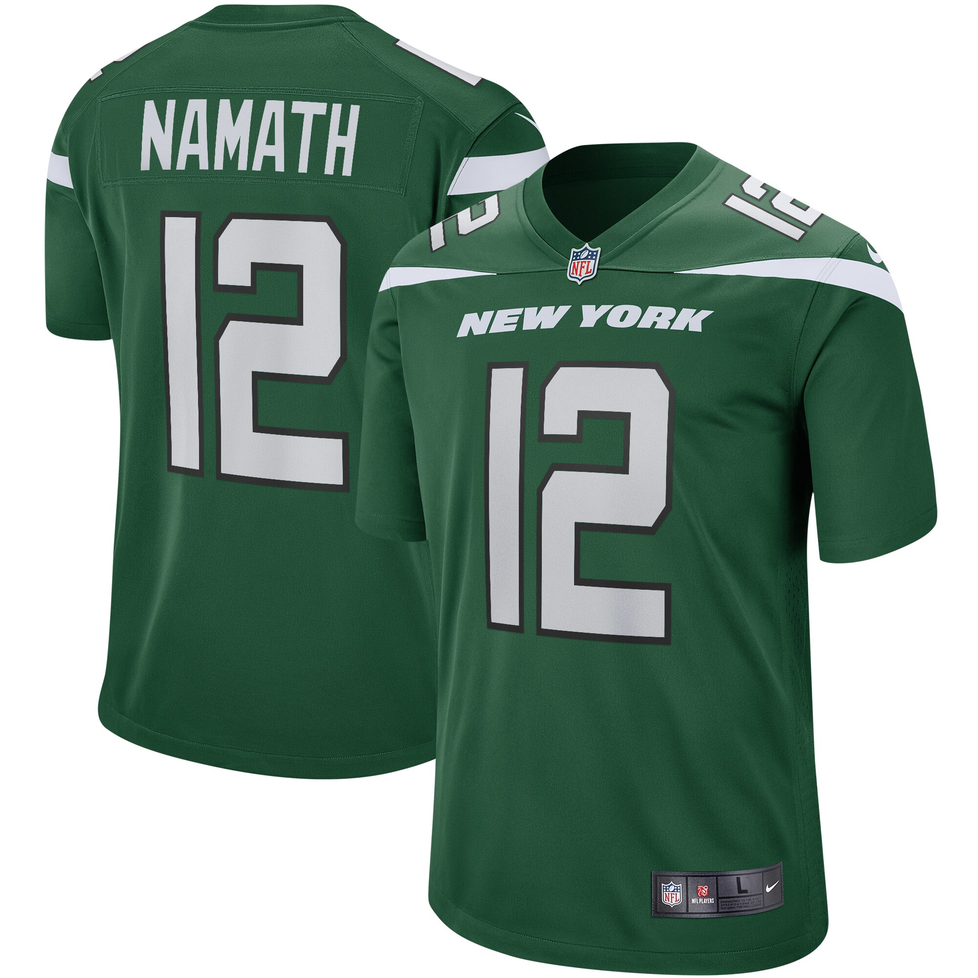 Joe Namath New York Jets Game Retired Player Jersey – Gotham Green