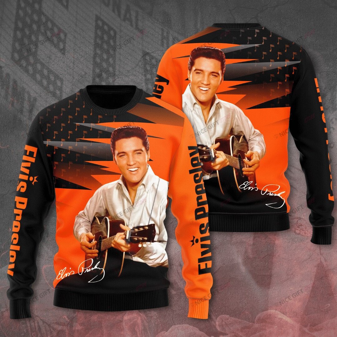 Elvis Presley Crewneck Sweatshirt 3Cs-Y6K2