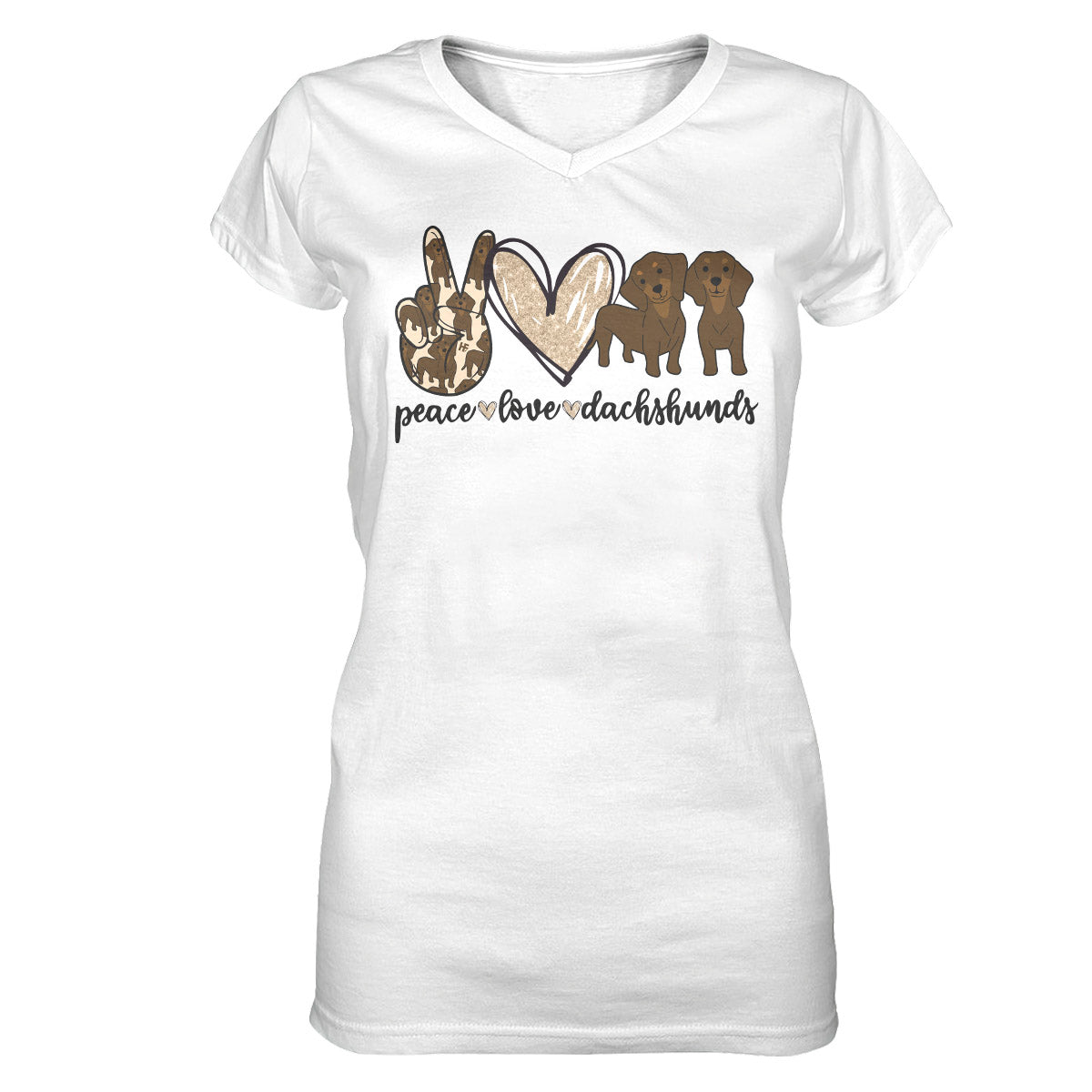 Dachshund Lovers Shirt 02 Ez01 1009 Women V-Neck T-Shirt