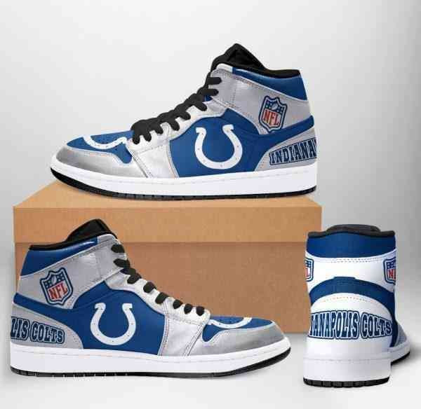 Air Jordan 1 High Printing Shoes Sneaker Indianapolis Colts Football