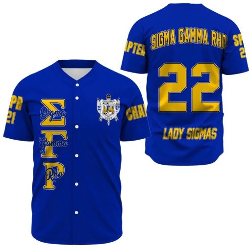 Baseball Jersey – Sigma Gamma Rho (Blue) Baseball Jerse