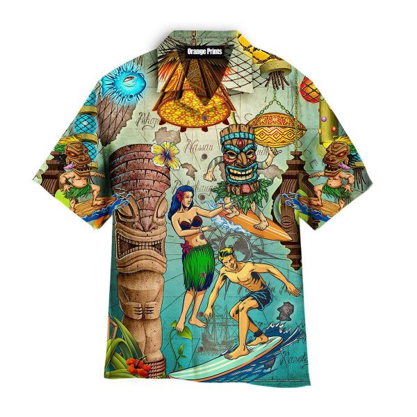 Tiki Tropical Surfing Beach Hawaii Shirt For Men Women Ha10568