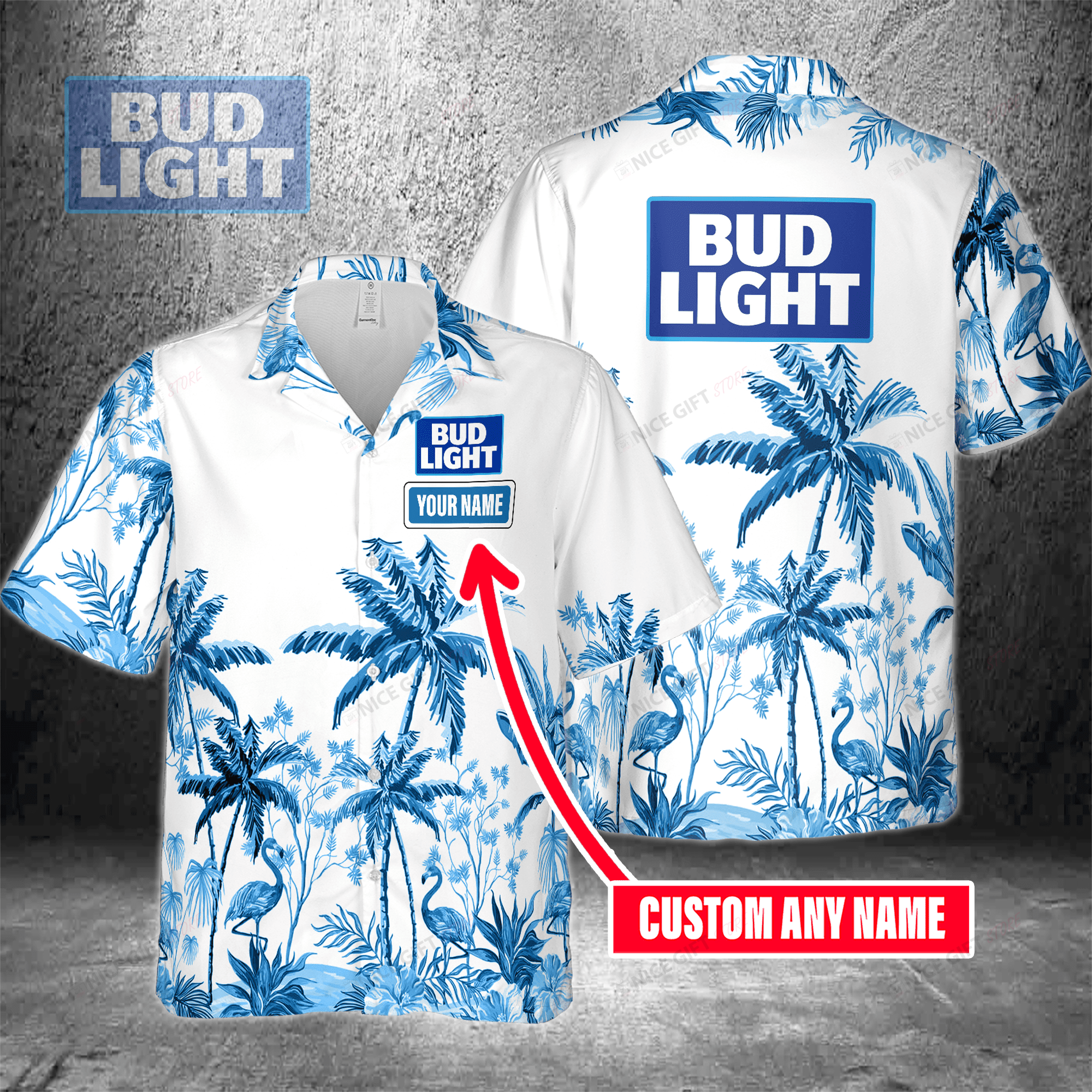 Bud Light Custom Name Hawaiian Shirt 3Hs-P5I2