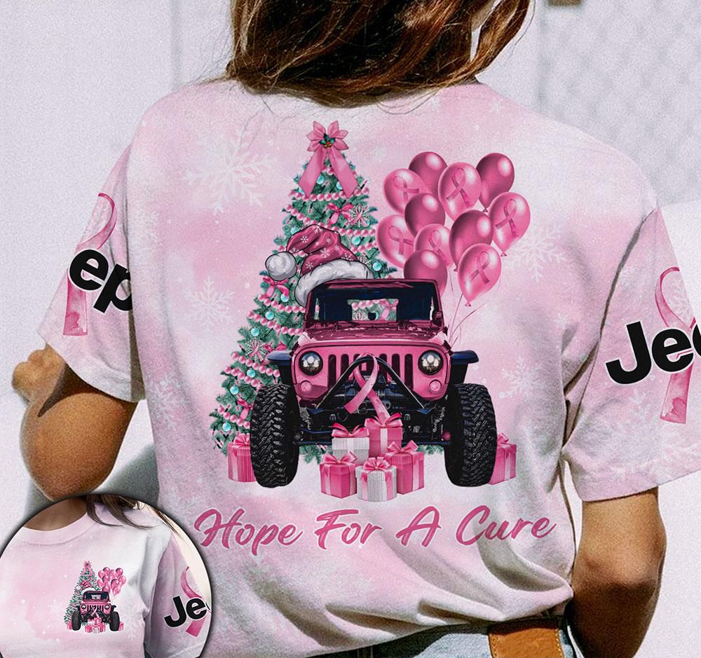 Hope For A Cure Breast Cancer Awareness Jp Girl Pink Unisex T-Shirt 3D