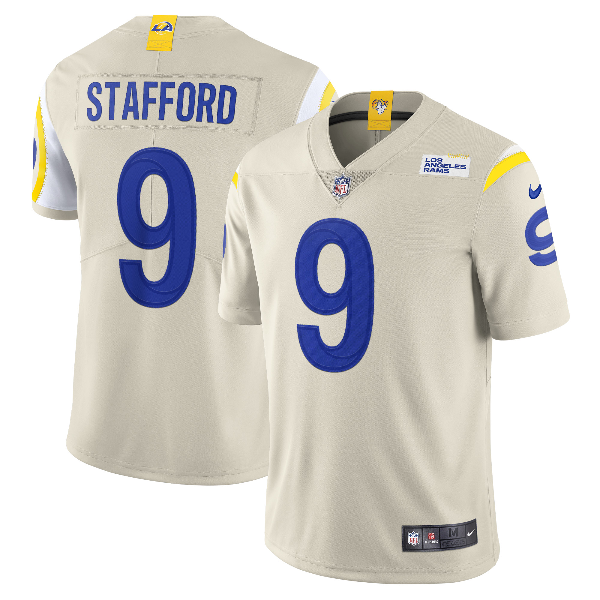 Matthew Stafford Los Angeles Rams Vapor Limited Jersey – Bone