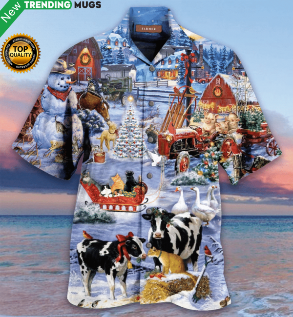 Beautiful Farm On Christmas Days Hawaii Shirt Ha107977