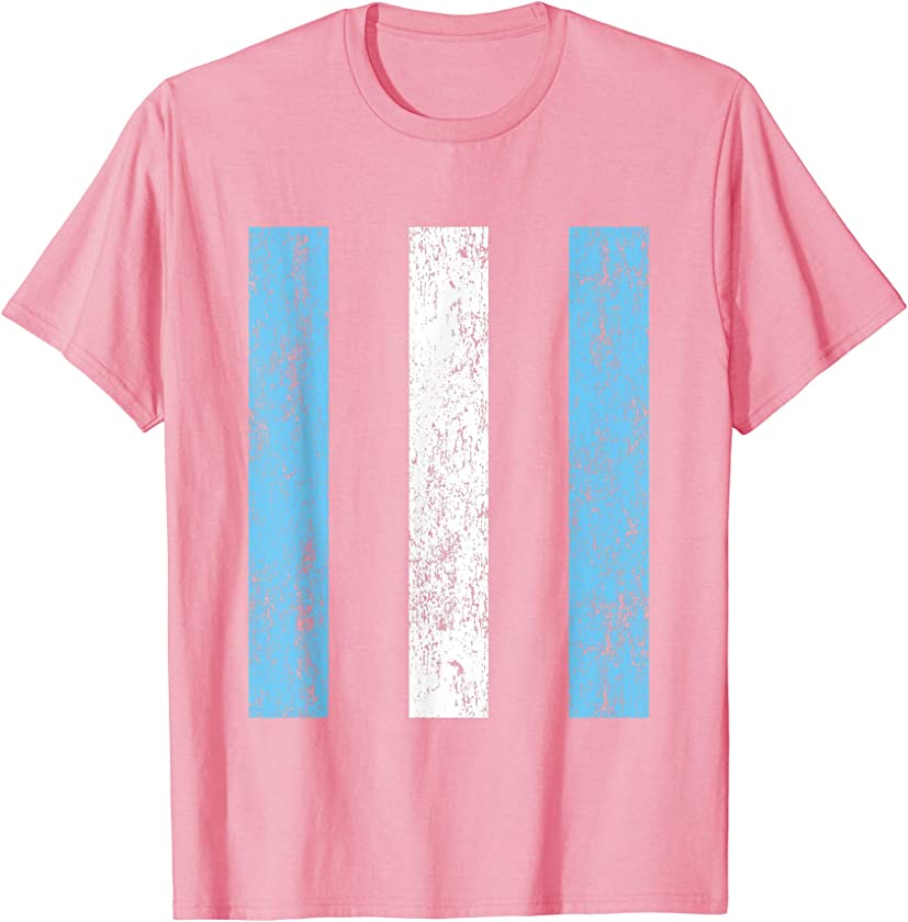 Vintage Transgender Pride Flag For Trans Women Men Kids T-Shirt