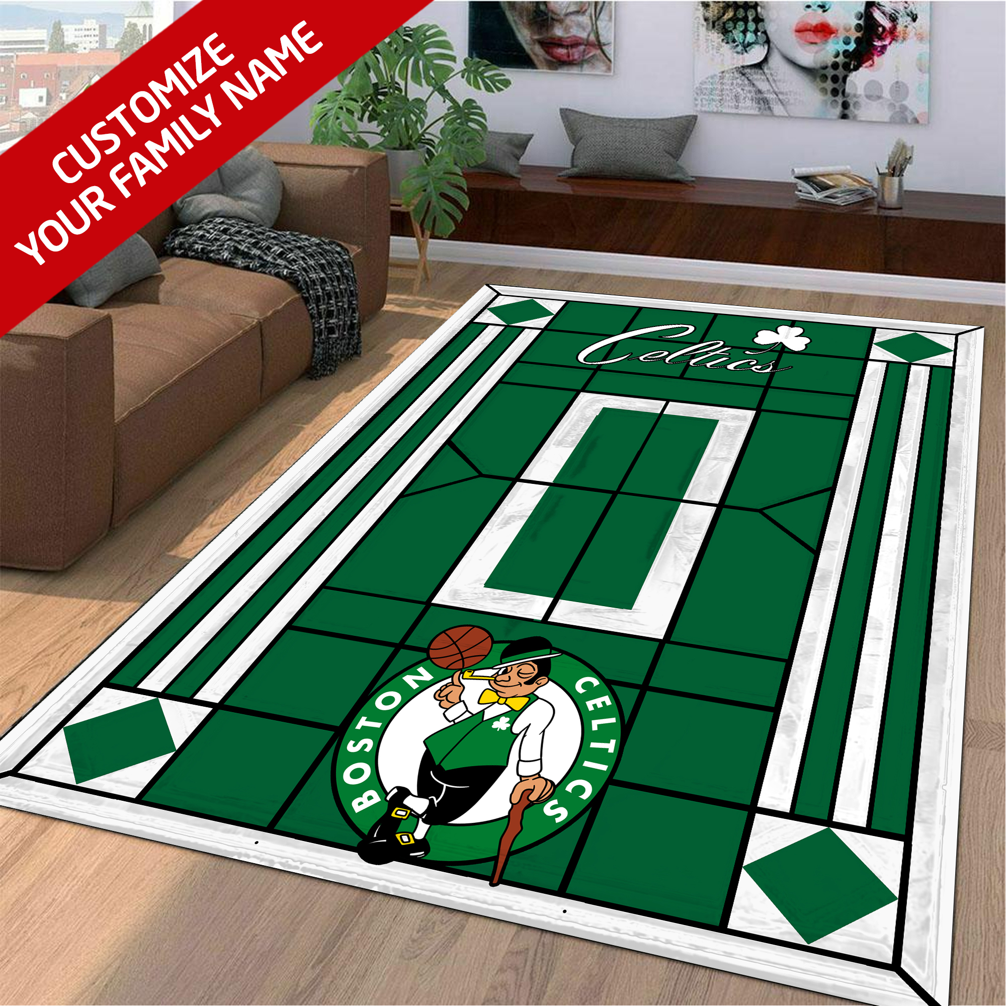 Fan Deco – Gsc Boston Celtics Area Rug – Fidelma Shop