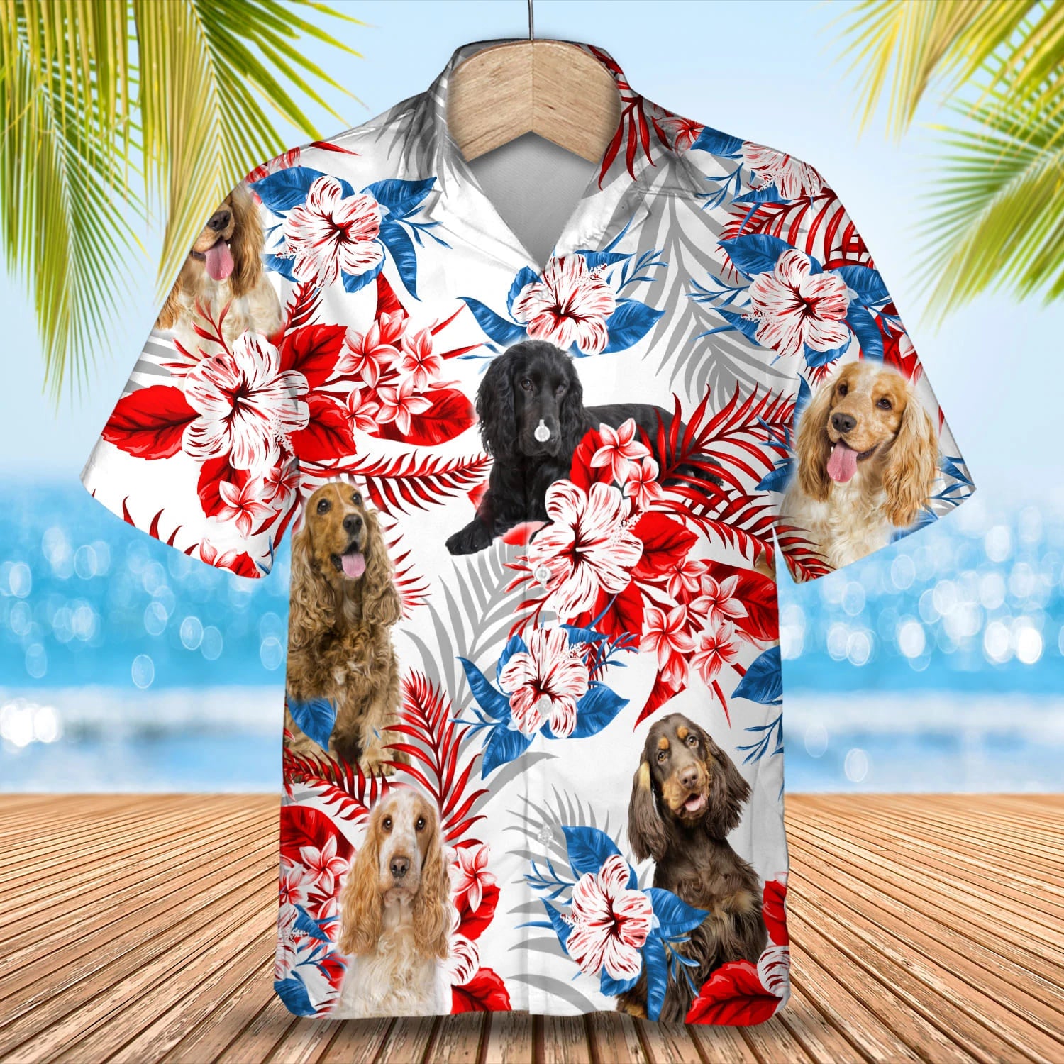 English Cocker Spaniel Hawaii Summer Aloha Men Hawaii Gift For Ha74643