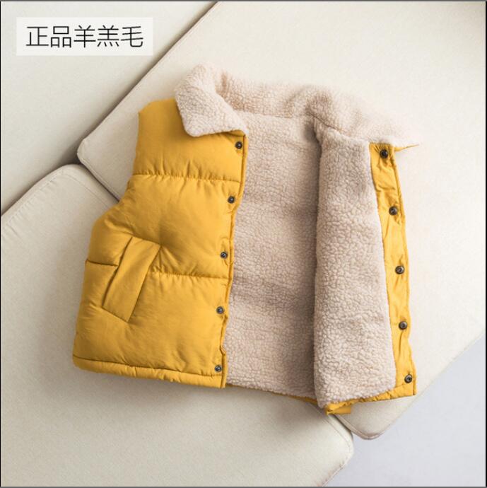 Autumn Winter New Boys Girls Sleeveless Hooded Vest Jacket Cartoon Print Coat Kids Warm Vest Outwear Clothes alx