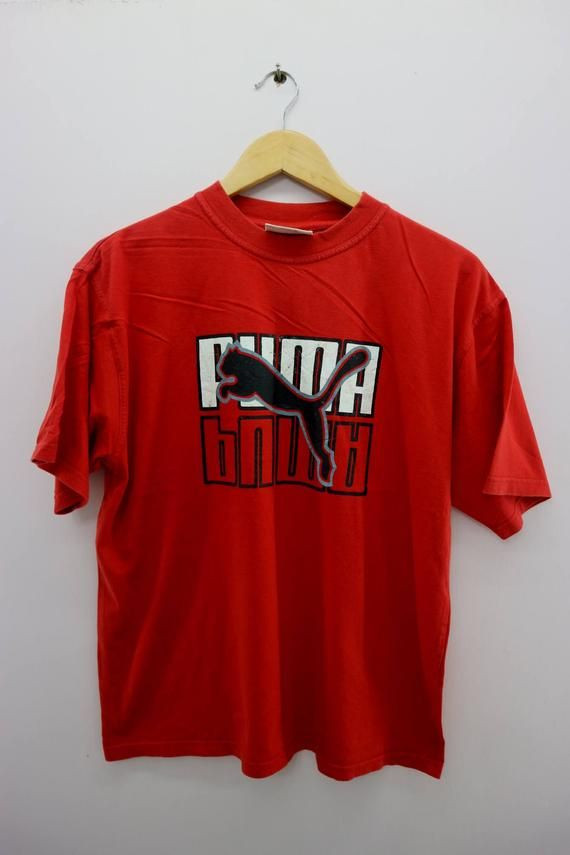 Vintage Puma Shirt Big Logo Sports Wear Streetwear Top Shirt