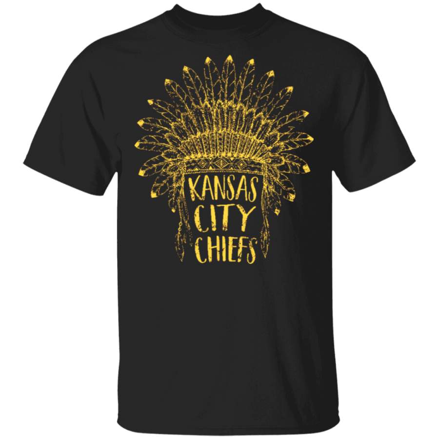 Kansas City Chiefs Headdress Retro Vintage Chiefs – T Shirt Trending T-Shirt