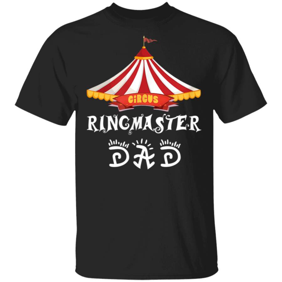 Birthday Party Circus Dad Carnival Ringmaster T Shirt