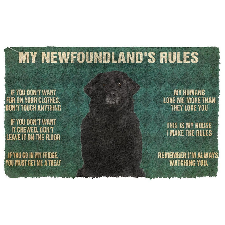 Waybackapparel Newfoundland’S Rules 3D Doormat