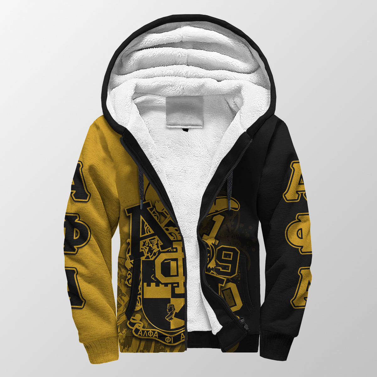 Alpha Phi Alpha Sherpa Hoodie Crest Lt6