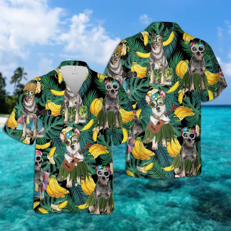 Felacia Autralian Cattle Summer Leaves Hawaii Shirt 2 Ha33792