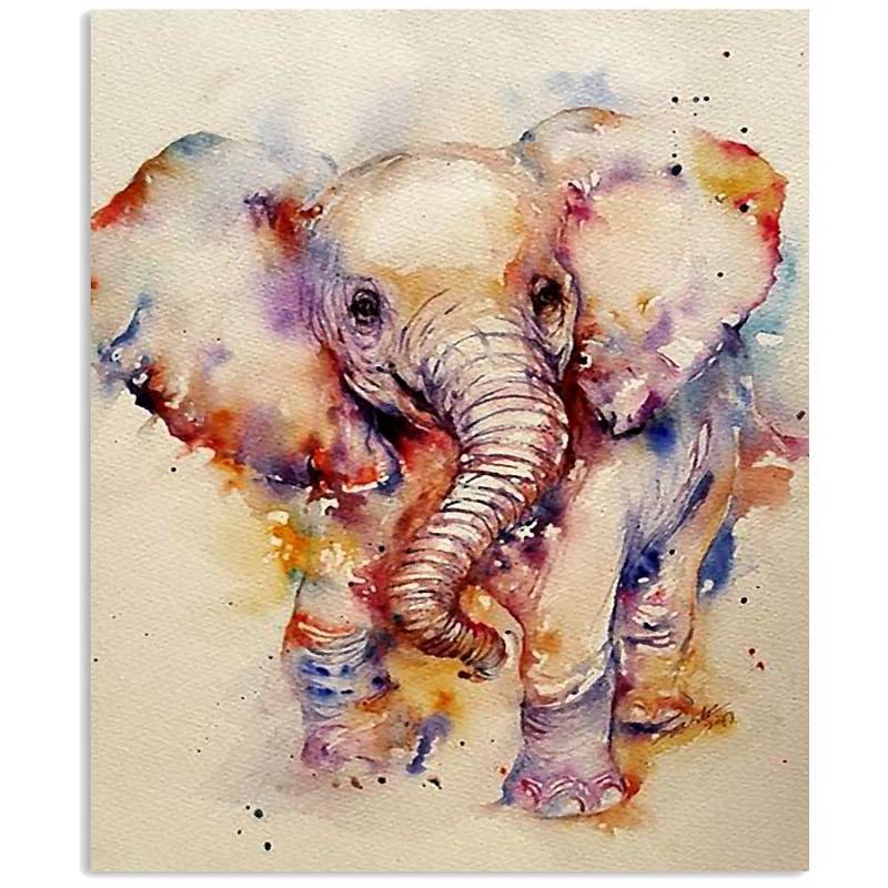 The Unique Vintage Elephant Walking Custom Design Vertical Poster