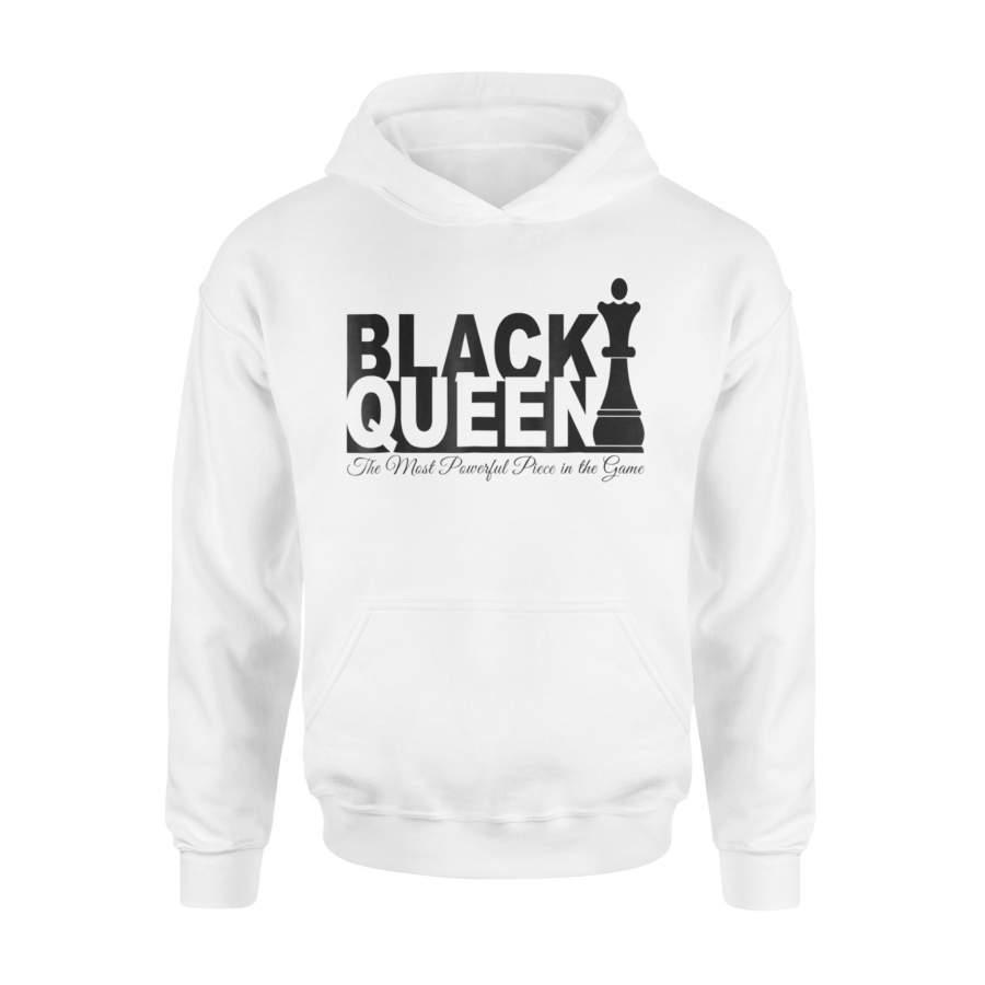 Black Queen Chess Game Piece Hoodie