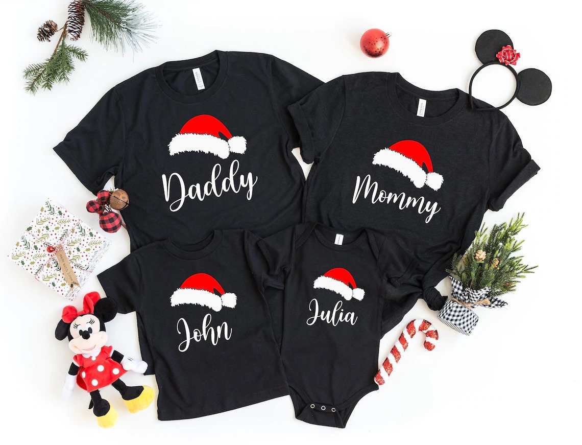 Family Christmas Shirt, Personalized Christmas Shirt, Family Matching Christmas Shirt, Santa Family Shirt