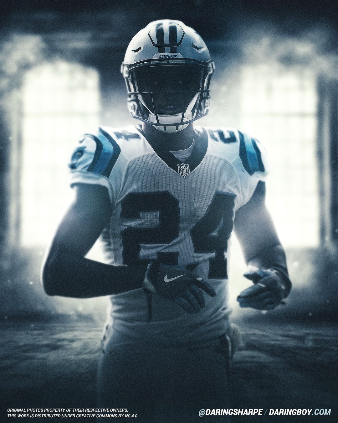 Carolina Panthers James Bradberry Iv #24 Poster For Fans poster canvas