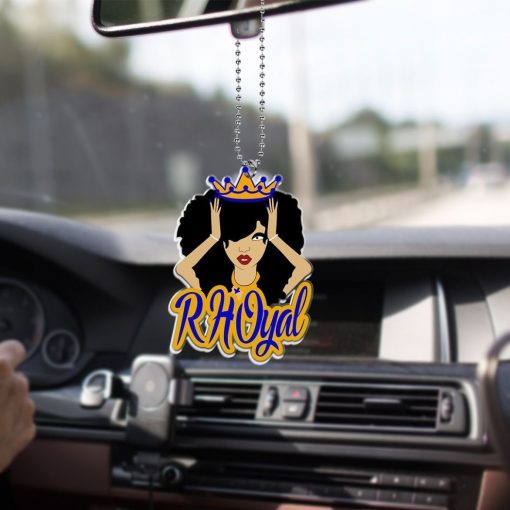 Sigma Gamma Rho 1922 Sgr Girl Wear A Crown Rhoyal Car Hanging Ornament