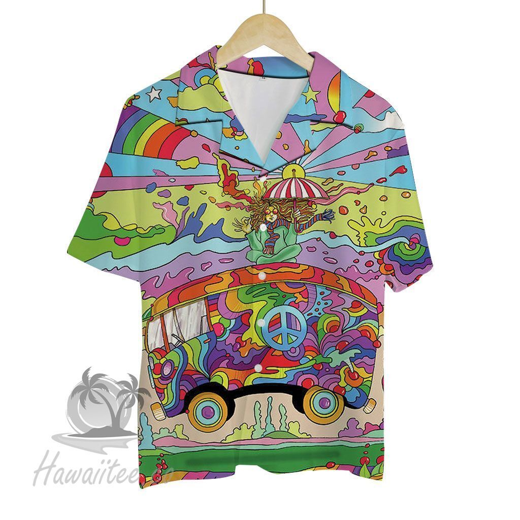 Hippie Rainbow Colorful Awesome Design Unisex Hawaii Shirt For Men And Women Ha56856