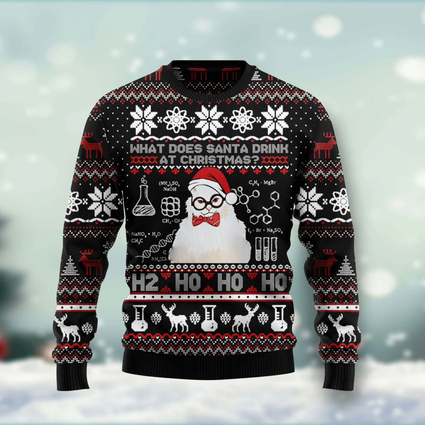 What Does Santa Drink At Christmas Ugly Sweater