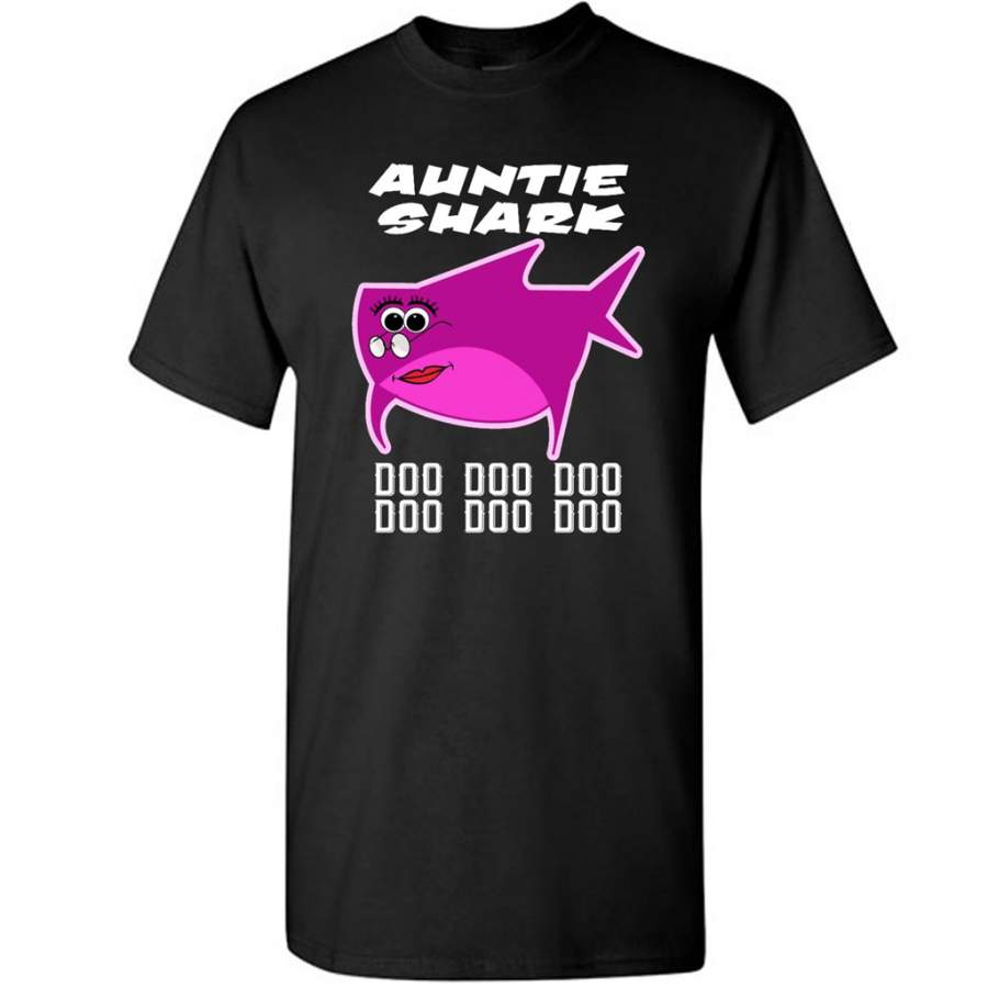 Auntie Shark Doo Doo Doo – Gildan Short Sleeve Shirt