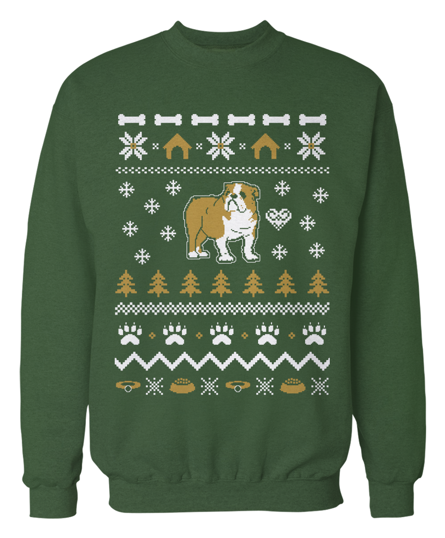 Bulldog Ugly Christmas Sweater – Holidays