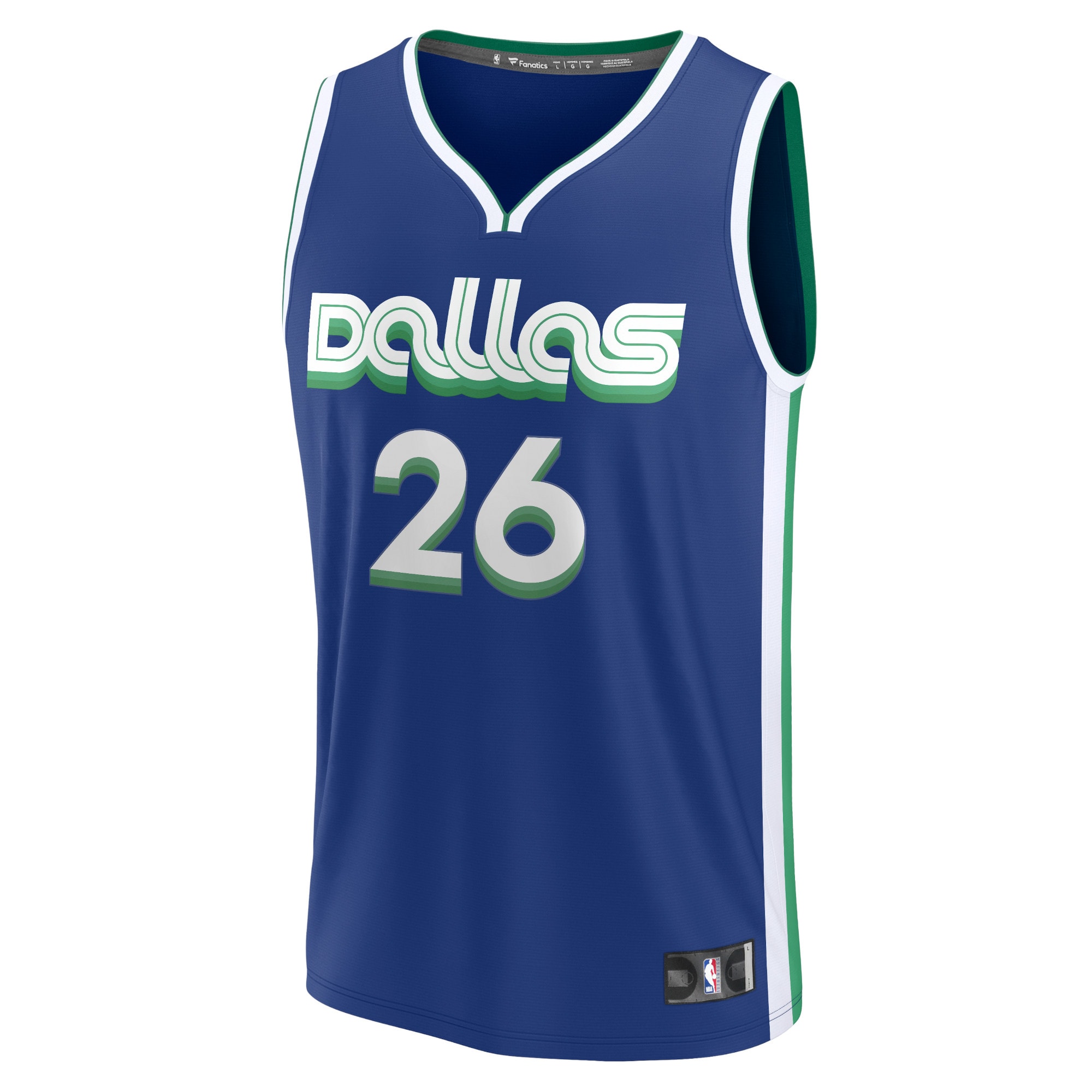 Spencer Dinwiddie Dallas Mavericks Branded Fastbreak Jersey – City Edition – Blue