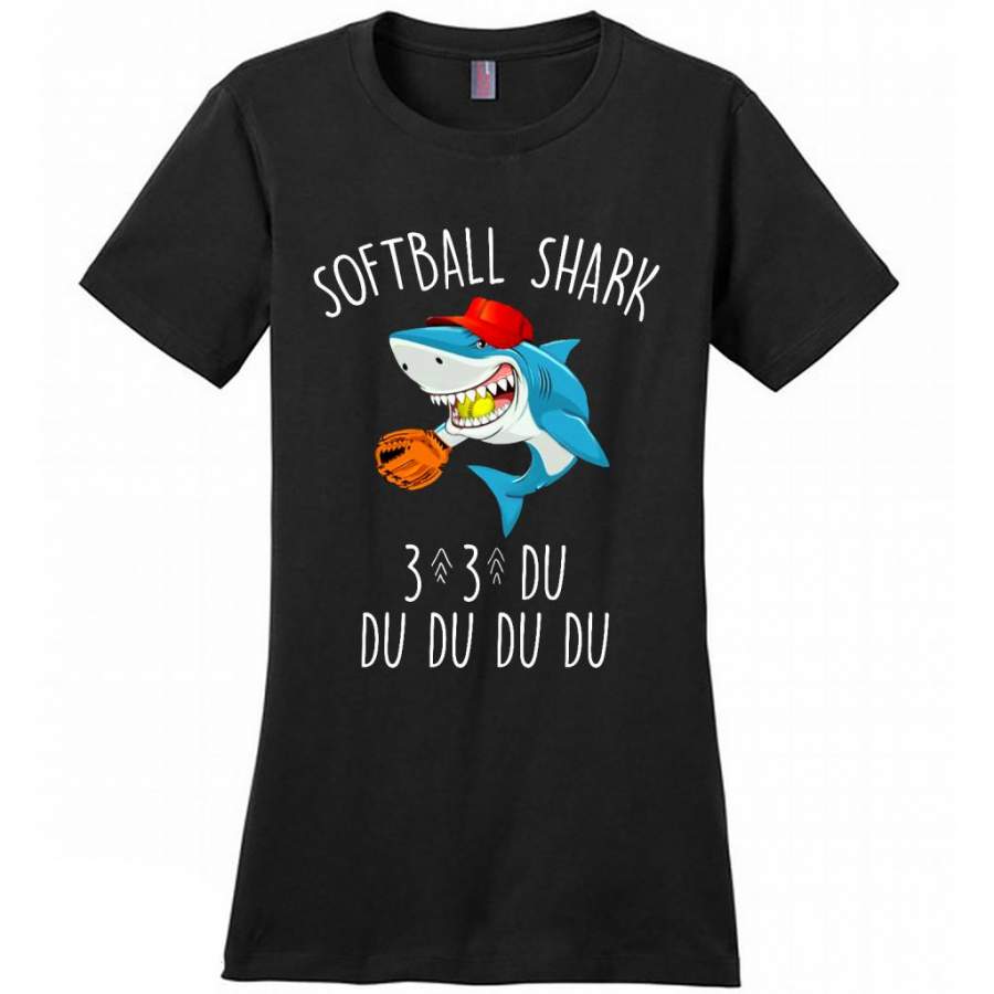 Softball Shark Du Du Du B – District Made Women Shirt